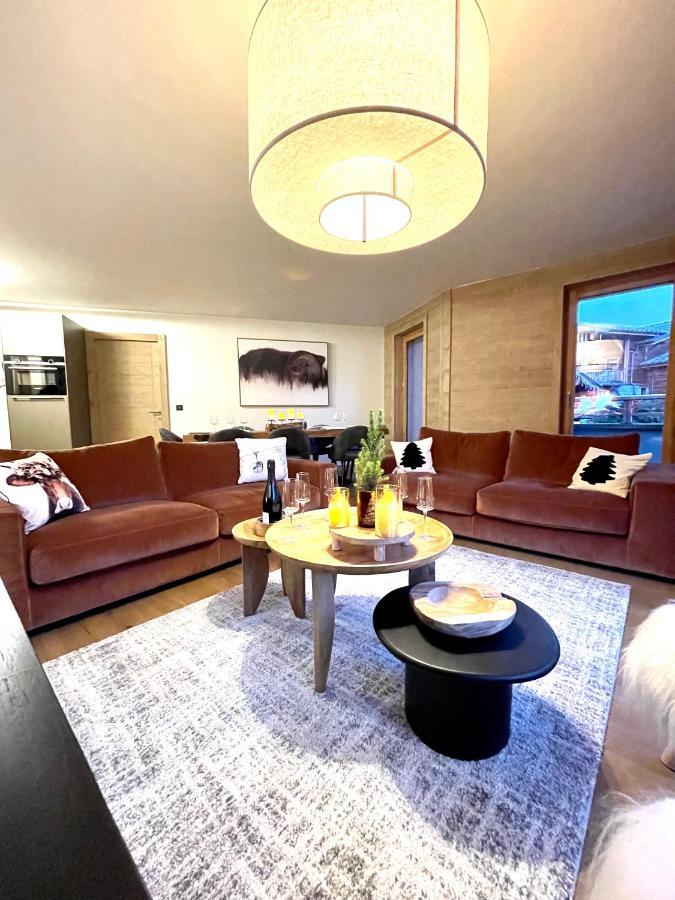 Appartement De Standing Plein Centre Station, 50M Des Pistes Les Gets Exterior foto